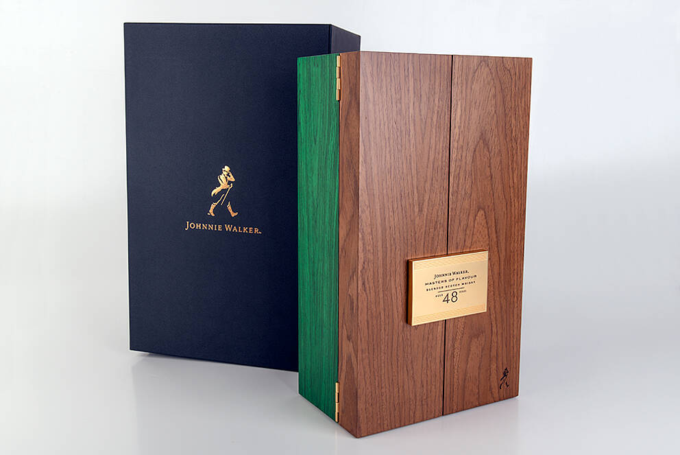 Special packaging for the Johnnie Walker 'Masters of Flavour' edition