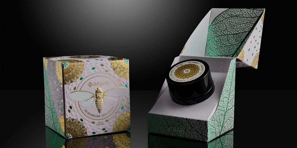 KURZ 創新包裝盒、紙箱與摺疊紙箱的金色與金屬效果
