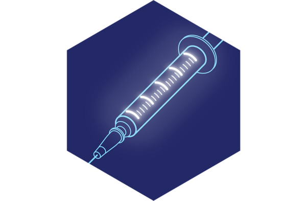 注射器圖示：KURZ 表面塗層的醫療應用